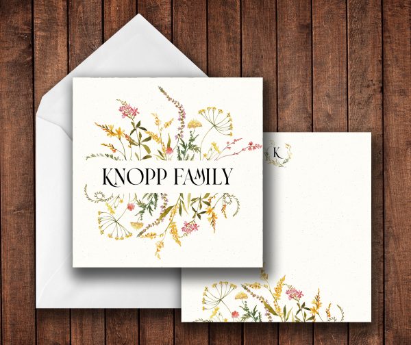 25 Stunning Bouquet Floral Note Cards Knopp
