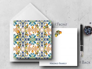 25 Italian Tile Note Cards Hadad