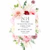 Noa Hallel Floral Bat Mitzvah Custom Pasuk Wall Art - Image 3