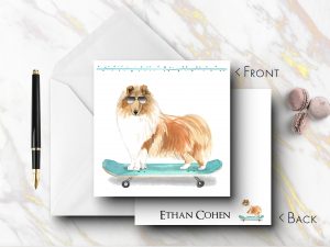 25 Shetland Sheepdog Dog Note Cards Ethan