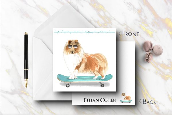 25 Shetland Sheepdog Dog Note Cards Ethan