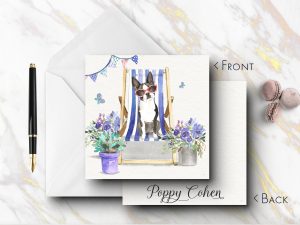 25 French Bulldog Dog Note Cards Poppy