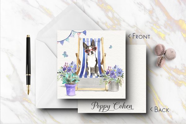 25 French Bulldog Dog Note Cards Poppy