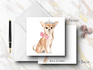 25 Chihuahua Dog Note Cards Ella