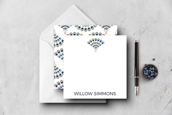 25 Art Deco Note Cards Willow