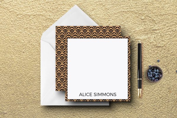 25 Art Deco Note Cards Alice