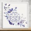 Stunning Purple Flowers Bat Mitzvah Custom Pasuk Wall Art - Image 5