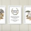 Wild Africa Set of 3 Custom Pasuk Wall Art Raphael Joseph - Image 5