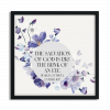 Stunning Purple Flowers Custom Pasuk Wall Art - Image 2