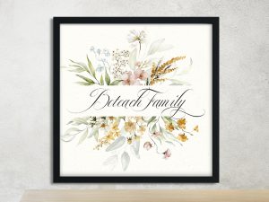 Stunning Wildflowers Family Name Sign Boteach