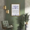 Tiferet Purple Flowers Bat Mitzvah Custom Pasuk Wall Art - Image 2