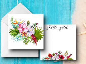 25 Tropics Note Cards Stella