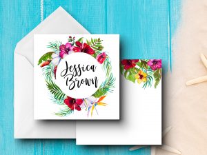 25 Tropics Note Cards Jess