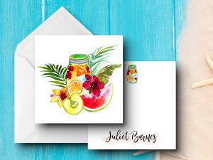 25 Tropics Note Cards Juliet