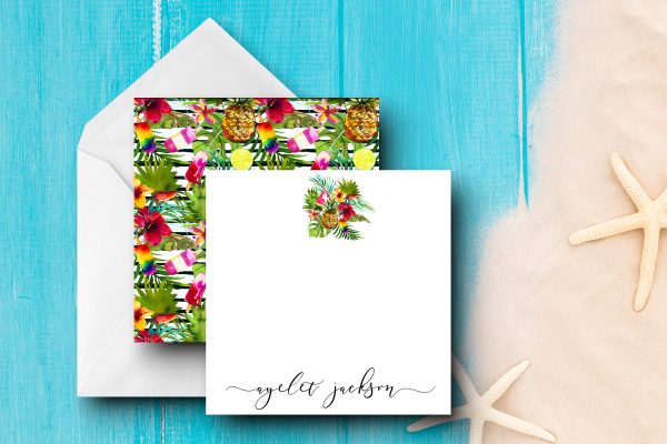 25 Tropics Note Cards Ayelet