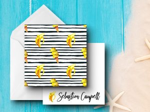 25 Tropics Note Cards Sebastian