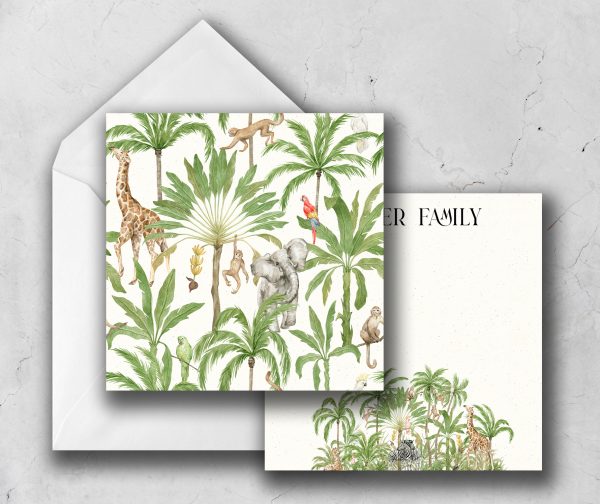 25 Jungle Paradise Note Cards Wilder