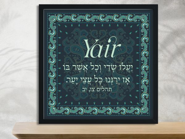 Yair Paisley Bar Mitzvah Design