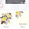 25 Stunning Bouquet Yellow Floral Note Cards Leah - Image 2