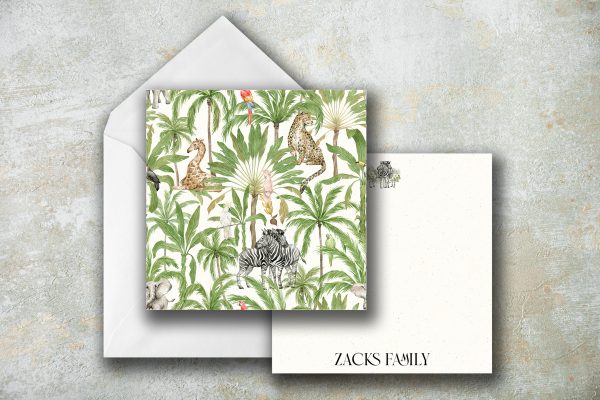 25 Jungle Paradise Note Cards Zacks